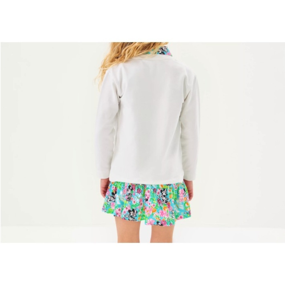 Disney Lilly Pulitzer Hearts Mini Ballad Kids SweatShirt L Minnie Mouse Floral - Picture 4 of 4